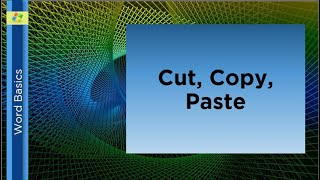 Famous Word Basics - Cut, Copy, Paste | Technology Education Net Worth