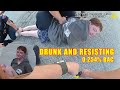 Drunk Woman Drives Recklessly Past Police and Resists Arrest