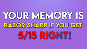 Your MEMORY Is RAZOR SHARP If You Can Get 5 Out Of 15 On This Quiz!