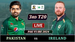 PAKISTAN vs IRELAND 3rd T20 MATCH LIVE | PAK vs IRE LIVE COMMENTARY