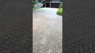 Paver sealing step-by-step process using a water based sealer by Premier Pro Wash & Seal