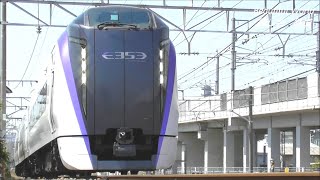 特急あずさ等で活躍!E353系 S204編成(3両) 構内試運転!2021.4.20 JR長野総合車両センター panasd 2312