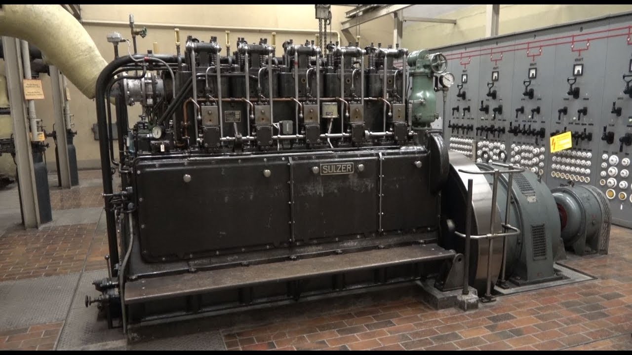 Dieselmotoren im Werk Magletsch