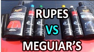 RUPES VS MEGUIAR'S !!! what is the best car polish? by Junky DIY guy 7,028 views 7 years ago 6 minutes, 53 seconds