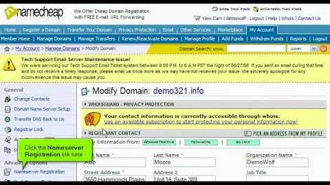WebHosting Break Presents: How to create a Private Nameserver at namecheap.com