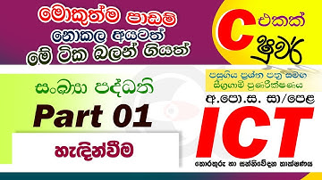 සංඛ්‍යා පද්ධති (Part 01) - හැදින්වීම | Number Systems | Grade 10 ICT Unit 03