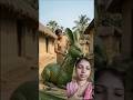 🌴🐰 Village Girl Making Rabbit from Palm Leaves 🌿 | Amazing Handcraft। #ai#creativecreation #handmade