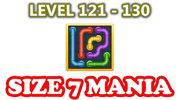 Line Puzzle: Pipe Art - Size 7 Mania Pack Level 121 - 130 - Walkthrough