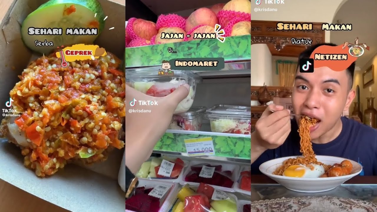 Seharian makan .... 🍄 tiktok : krisdanu 💓 #seharian #makan