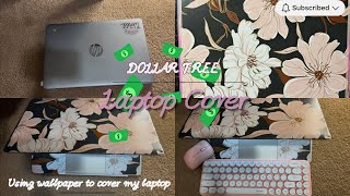 Dollar Tree Laptop Cover| DIY laptop cover| Budget laptop cover