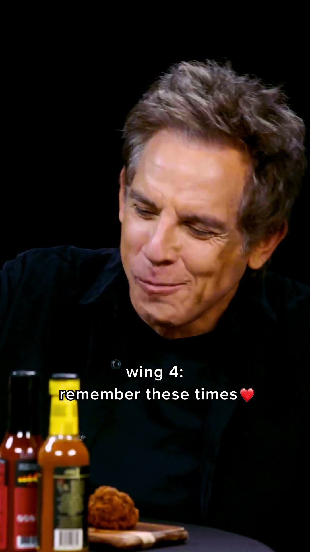 Ben Stiller's reaction to every wing on Hot Ones ?