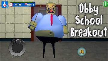 Obby School Breakout - Full Gameplay (Android)