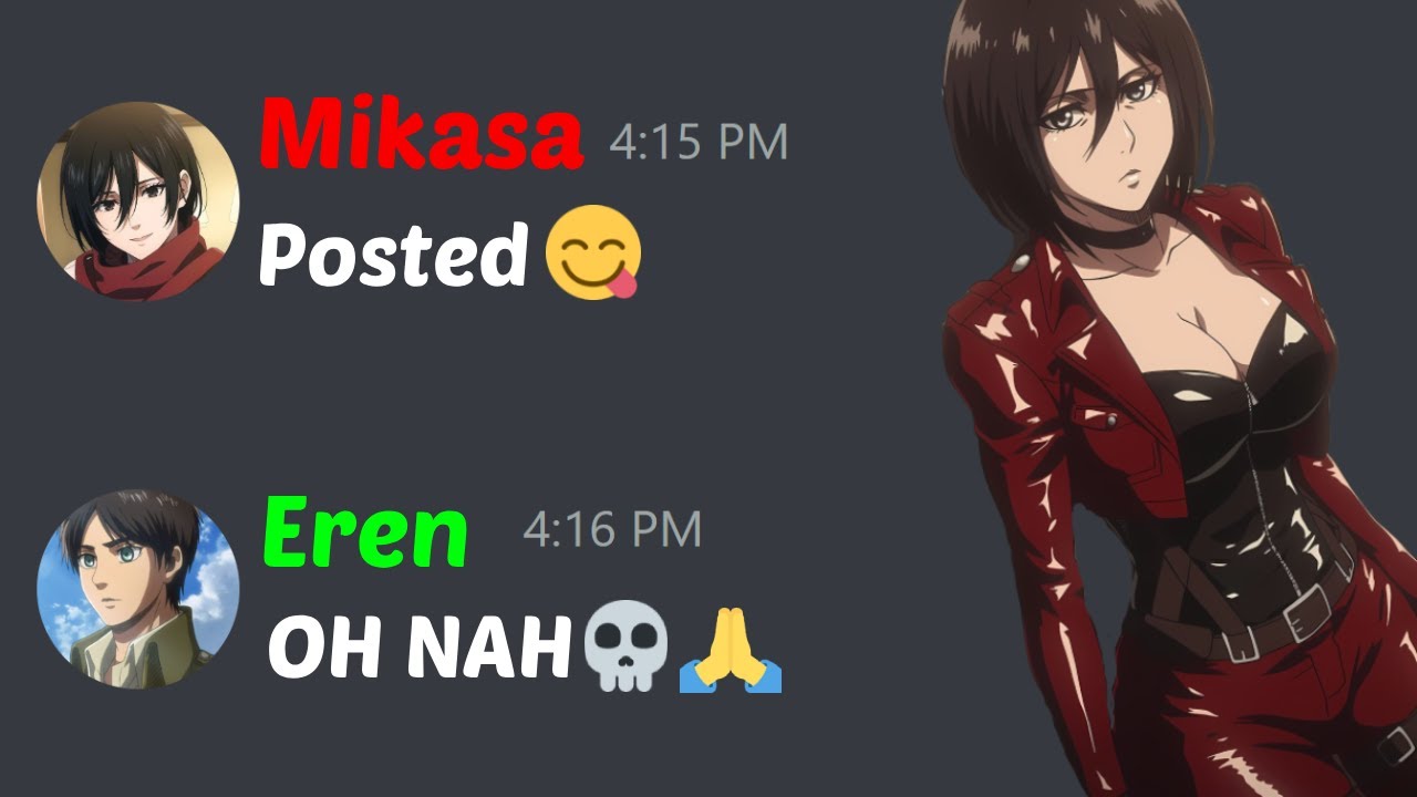 If Mikasa Had An Instagram Profile😋😈 *Part 2*