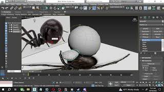 3ds max 2017, Black Widow Spider modeling #part1