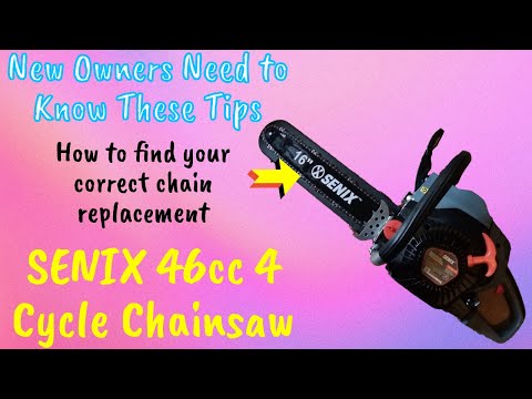 Senix 46cc 4 cycle 16in Chainsaw - Need to know Tips | How