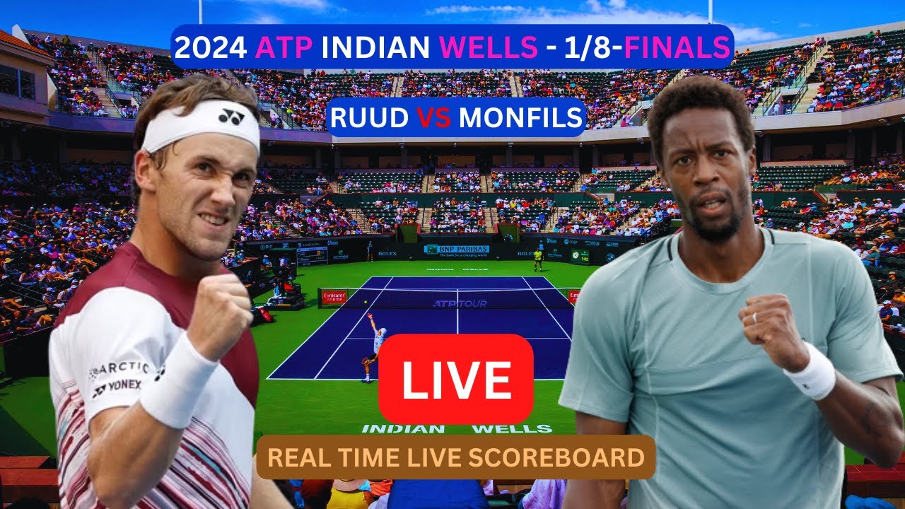 Casper Ruud Vs Gael Monfils LIVE Score UPDATE Today Tennis Match 2024