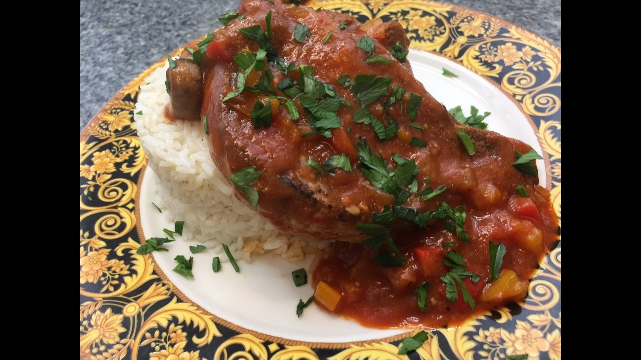 Easy Pork Chops and Peppers