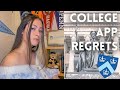 My college application regrets  columbia university