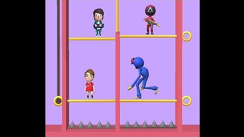 Squid Pin 3d - Huggy  Wuggy Gameplay level 72 - 75 Pull the Pin