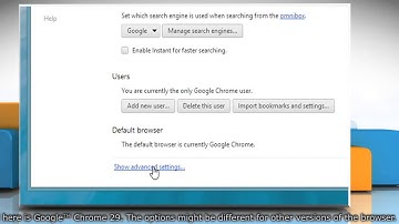 How to set the Font Size in Google™ Chrome in Windows® 8.1