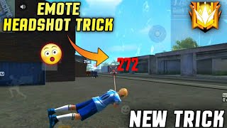 EMOTE HEADSHOT TRICK BEST TIPS & TRICKS||- Garena Free Fire!!