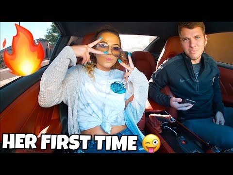 Crazy Girl First Time In A Nissan GTR 600HP