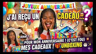 🎁j ouvre mes cadeaux d anniversaire!(tablette,maquillage,nounours...C est la folie)🎉