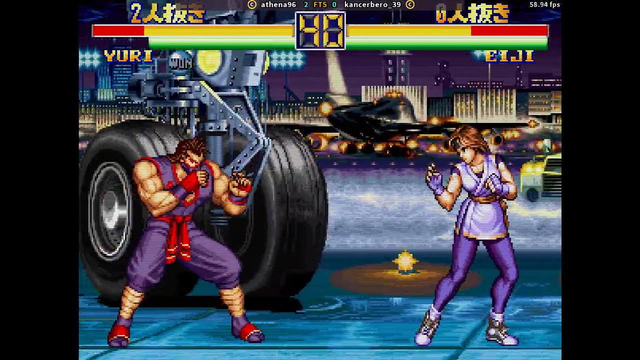 fightcade art of fighting 2 athena96 (Brazil) vs kancerbero_39 (Ecuador)