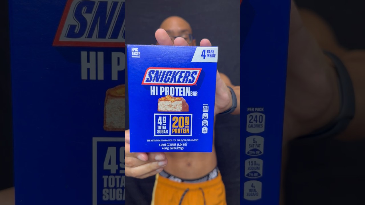 🍫 High Protein Snickers Candy Bars 💪🏽 chocolate bodybuilding fitness post workout snack 