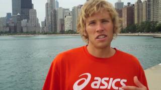 Ryan Hall runs ING New York City Marathon