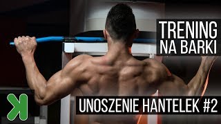 Trening na barki: Unoszenie hantelki bokeim w półleżeniu
