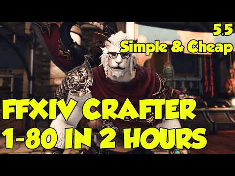 FFXIV: Crafting Leveling 1-80 CHEAP & QUICKLY! - Shadowbringers 5.5