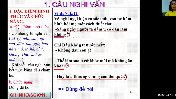 Bài tập ngữ văn 8 câu nghi vấn năm 2024