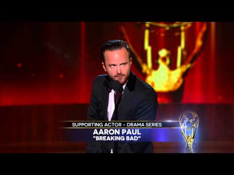 Aaron Paul Wins for Supporting Actor in a Drama Series