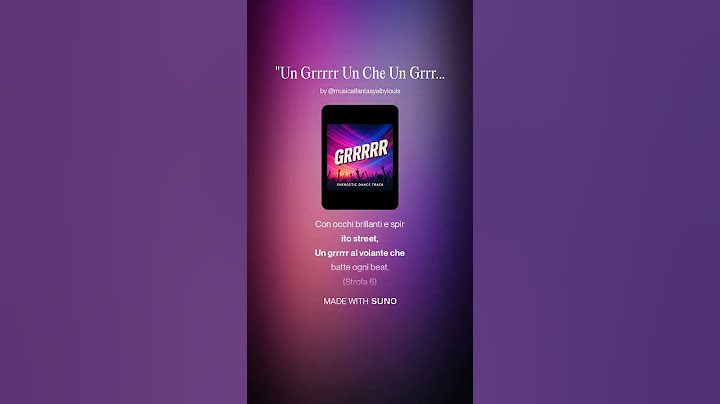 Un Grrrrr Un Che Un Grrrrr #music #musica #MusicalFantasyAI #song #seguimi #cantantiitaliani #perte
