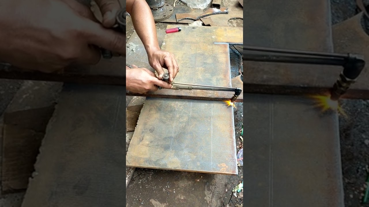 tutorial memotong plat besi dengan menggunakan blender potong manual...semoga bermanfaat...