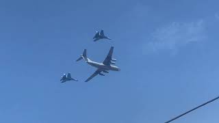 Военная авиация на параде День Независимости 2021
