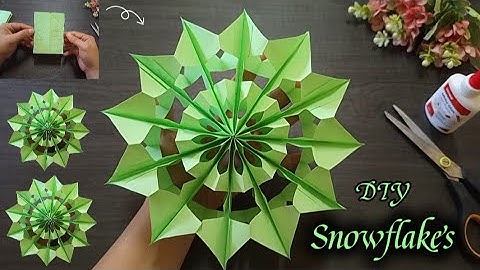 Beautiful ❤️Paper Snowflakes/ How to make Paper Snowflakes easy/ ideas Snowflakes Paper Crafts