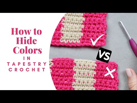 How to Hide Yarn in Tapestry Crochet