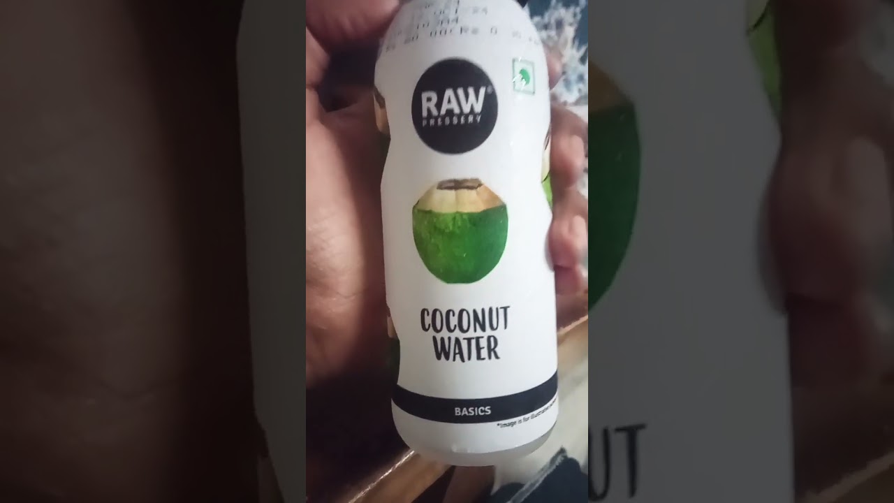 RAW PRESSERY Coconut Water 🥥 it is not really tasty as compared to the real coconut water not prefer