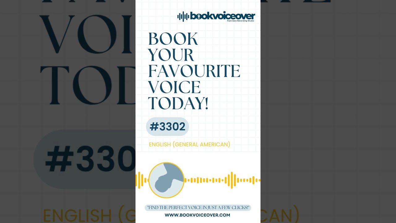 Book Voice Over Demo Reel English American Male Artist 3302