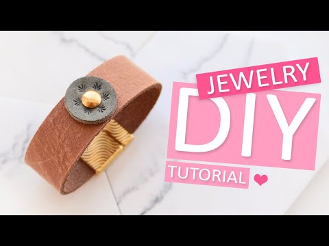 DIY Tutorial – Armband aus DQ Leder mit ImpressArt – Selbst Schmuck machen