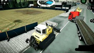 🚧CONSTRUCTION SIMULATOR 3🛑#bulldozer #jcb work #liebherr 🚧#excavator #transportation #cat #crane