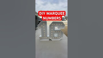 DIY marquee numbers for your next event! Comment your questions & let me know if you want a tutorial