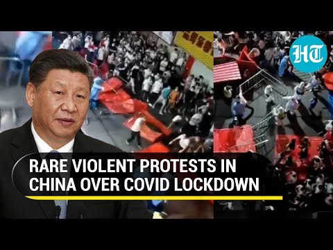 China: Violent protests against Xi Jinping's lockdowns; Anger over zero-COVID policy