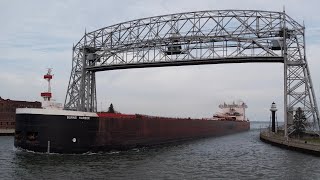 Burns Harbor&#39;s First Trip Under the Aerial Lift Bridge in Years November 6, 2021