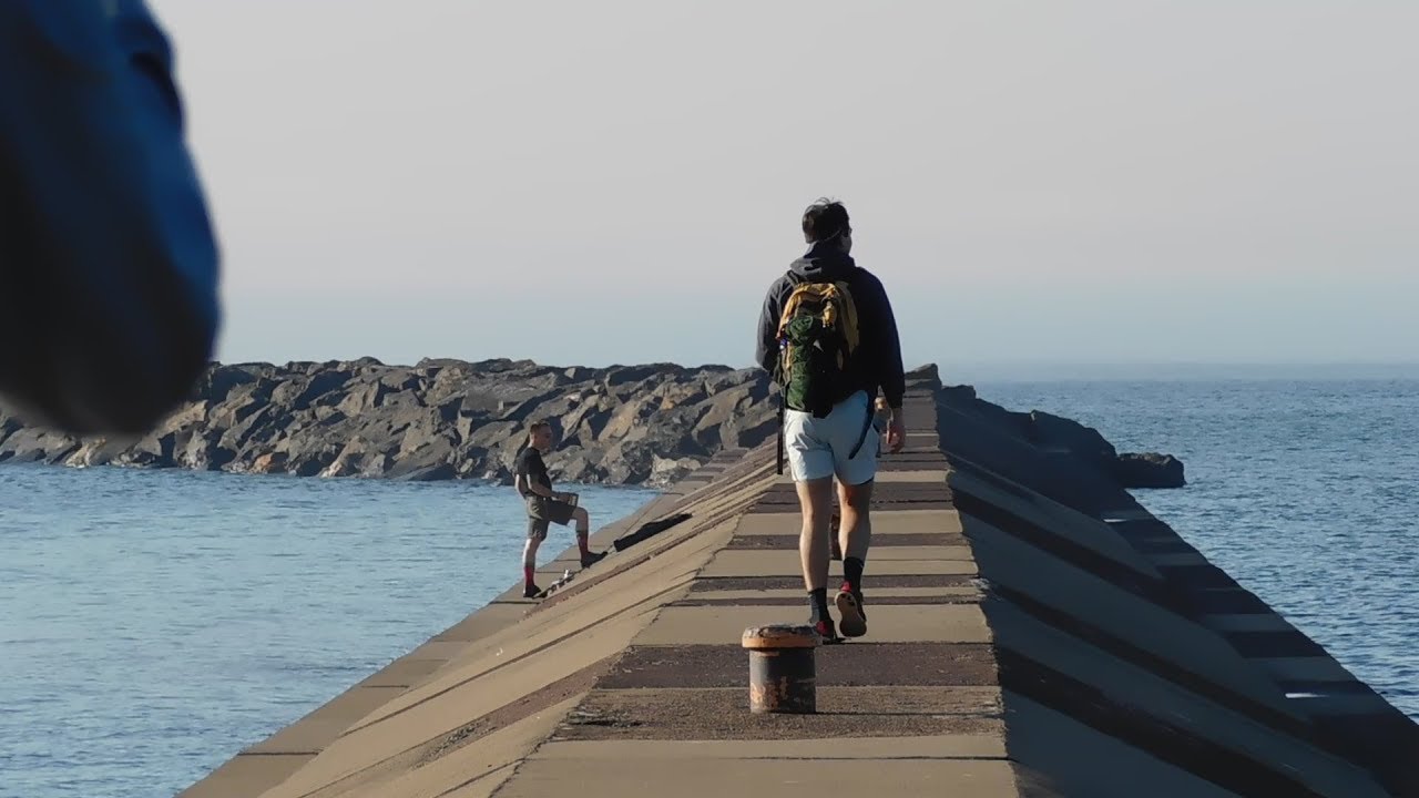WATERFALL CLIFF JUMPING UPPER MICHIGAN DEAD RIVER CLIFF JUMPING