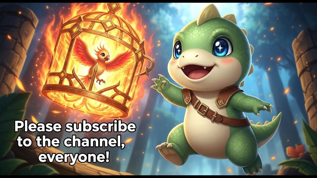 Dino Adventure! Rescue the little phoenix from the magical fiery cage.