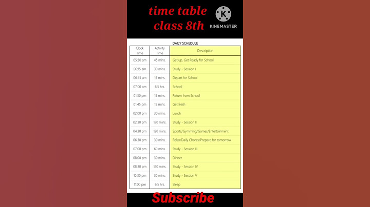 class 8 timetable .  #shorts #timetable #shortsfeed