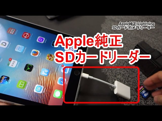 iPad proをストレージにしよう！Apple純正のSDカードリーダー一択 